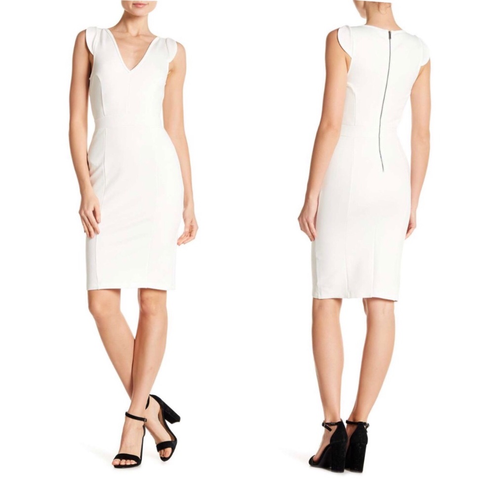 FRENCH CONNECTION Lolo Stretch Knit Dress - White